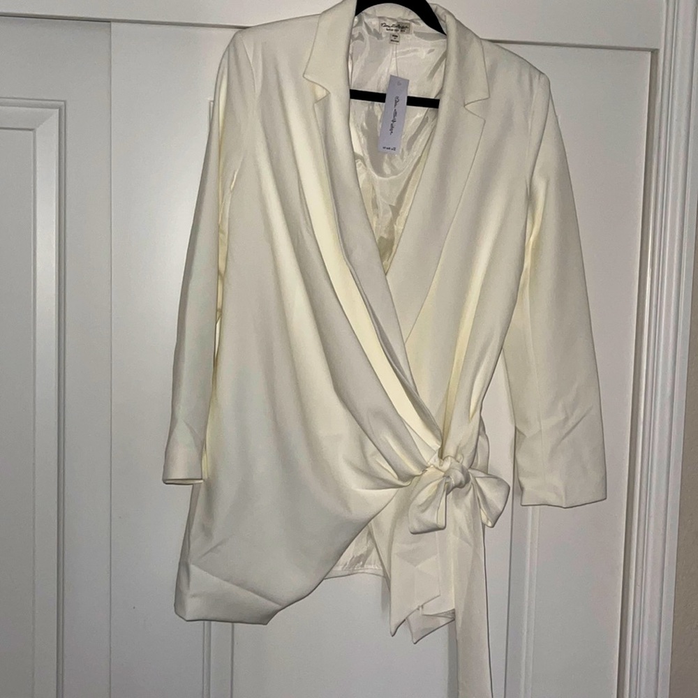 Asos Miss Selfridge Tie Side Drape Mini Dress in Satin